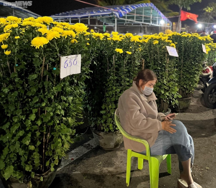 Đêm muộn 29 Tết, tiểu thương gắng gượng ngồi trong gió rét ngóng khách mua hoa - 6