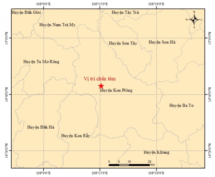 Động đất tại Kon Tum và Lai Châu - 1
