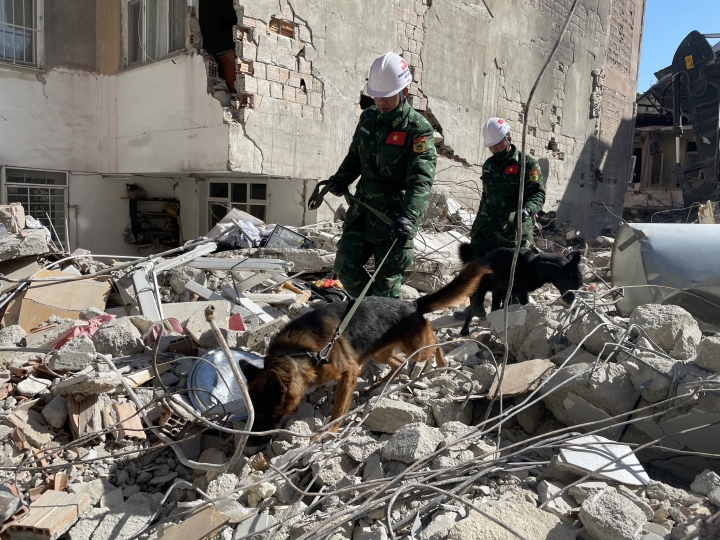 Đoàn cứu hộ QĐND Việt Nam ở Thổ Nhĩ Kỳ xác định được 12 vị trí có nạn nhân - 3