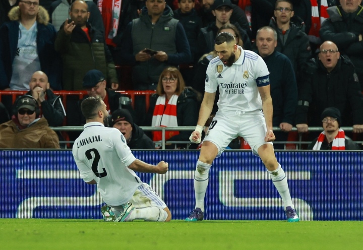 Bị dẫn 2 bàn, Real Madrid ngược dòng thắng đậm Liverpool - 2